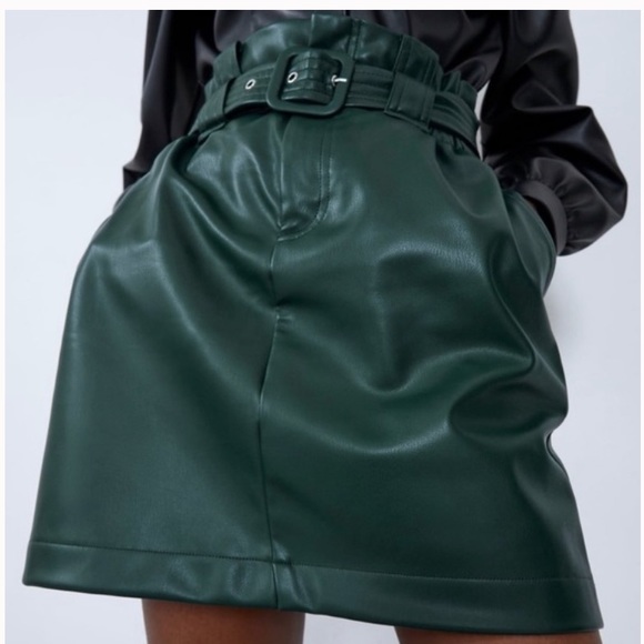 Zara leather skirt NWT - Picture 2 of 4